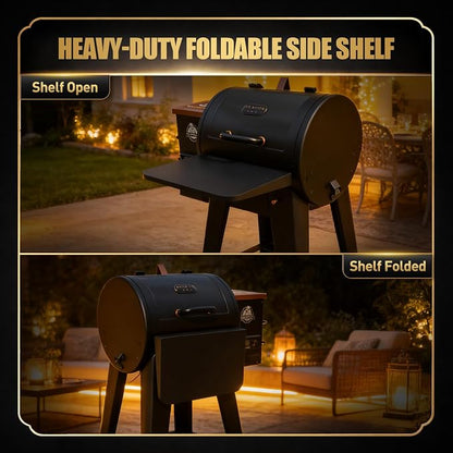 QuliMetal Foldable Front Shelf for Pit Boss Lexington 500, 19.45" Grill Front - Image 4