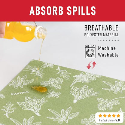 Cooyes Shelf Liner for Refrigerator & Drawer, Non-Adhesive Cabinets Liner for - Image 9