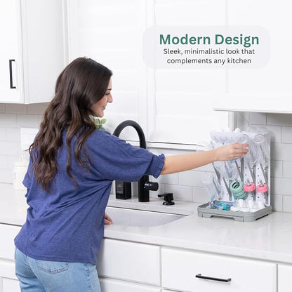 Baby Bottle Drying Rack – Large Vertical Bottle Dryer - Image 3