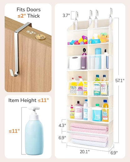 ULG Over the Door Organizer, 5-Tier Extra Large Hanging Storage - Image 9