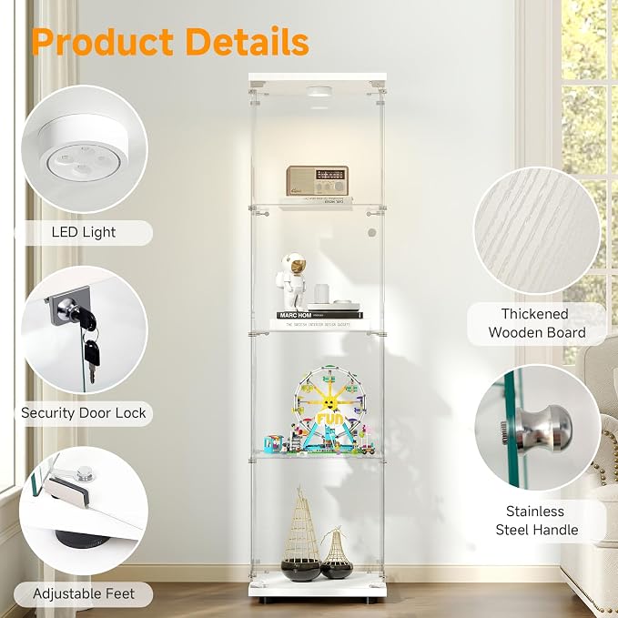 Tempered Glass Display Cabinet - Image 5