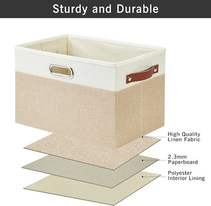 Large Collapsible Fabric Storage Bins - Image 6