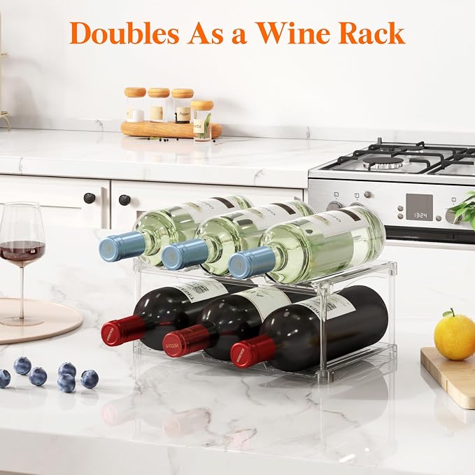 Lifewit Stackable Water Bottle Storage Organizer, Tumbler Cup Organizer - Image 4