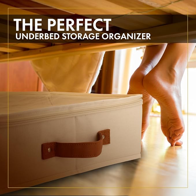 HOMELUX THEORY 2pc Under Bed Storage Containers, Bedroom Under the Bed Drawer - Image 9
