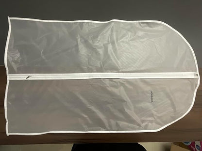 Garment Bag Covers 24''X54'' Lightweight White PEVA Breathable Bags - Image 9