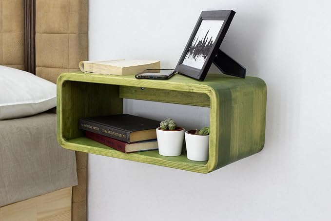 Floating Nightstand Wooden, Bedside Table, Nightstand Shelf, Wall Mounted - Image 5