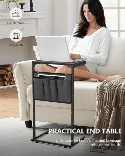 Vantic C Shaped End Table, Small Side Table - Image 4