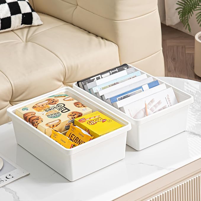 15 Quart Stackable Plastic Storage Bins - Image 5