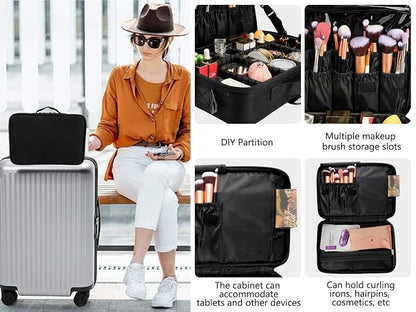gzcz Travel Makeup Bag, Professional Cosmetic Bags - Image 6