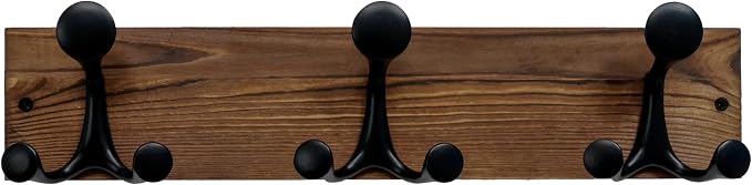 SKOLOO 17-Inch Wood Coat Rack Wall Mount by SKOLOO