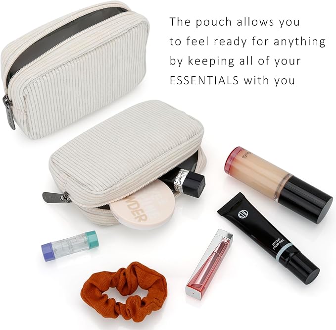 E-Tree Cute Small Makeup Bag, Cosmetic Toiletry Make up Little Items Pouch - Image 4