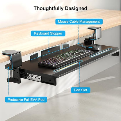 Supcline Keyboard Tray Under Desk - Image 5
