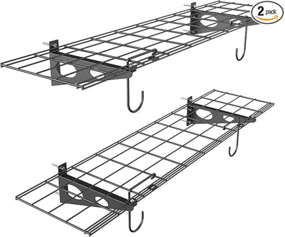 WALMANN 2 Pack Garage Wall Shelves, 1 x 4 ft/12 * 48 inch Wall Mounted Storage by WALMANN