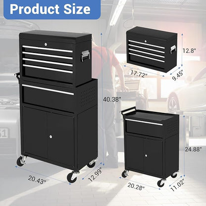 5-Drawer Rolling Tool Chest - Image 2