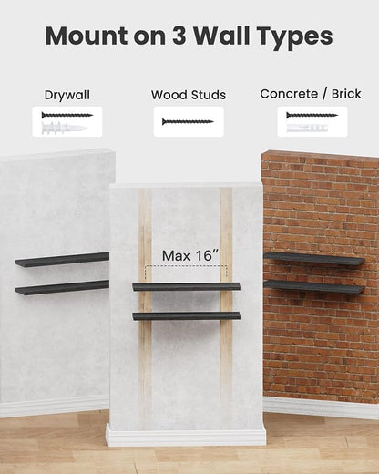 AMADA HOMEFURNISHING Floating Shelves Wall Mounted, 32 x 7 Inch Wall Shelves - Image 8