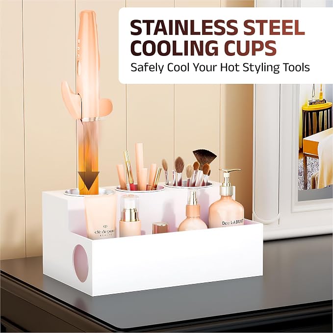 Casavita White Hair Tool Organizer - Image 6