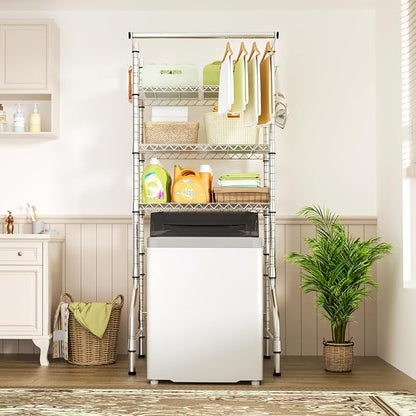 Ulif U11 Medium Over Washer and Dryer Shelves, 3 Tiers Laundry Room Storage and - Image 5