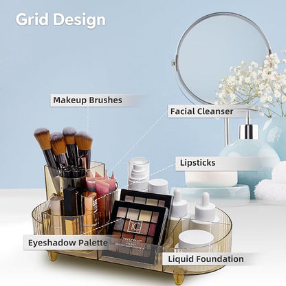Cosmetic Makeup Storage Organizer, Countertop Makeup Perfume, Rotating Makeup - Image 2