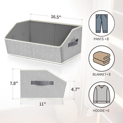 Homsorout Closet Baskets for Shelves Trapezoid - Image 2