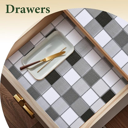 Drawer and Shelf Liner for Kitchen Cabinet: 23.6 in X 20 Ft Non Slip Waterproof - Image 2