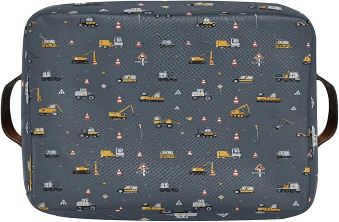 Cute Vehicles Crane Storage Bins Box Foldable Shelf Basket - Image 8