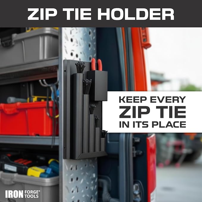 Iron Forge Tools Zip Tie Holder, Cable Tie Organizer - Image 4