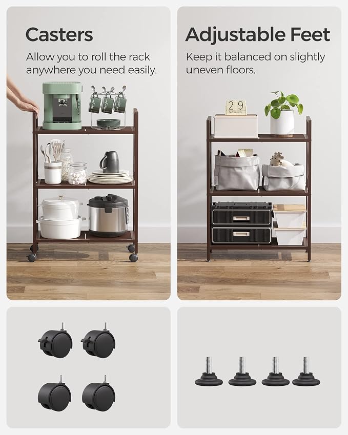 SONGMICS 3-Tier Metal Storage Rack - Image 7