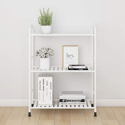 JSB 3-Tier Adjustable Shelving Unit, Heavy Duty Storage Rack Organizer Metal - Image 4