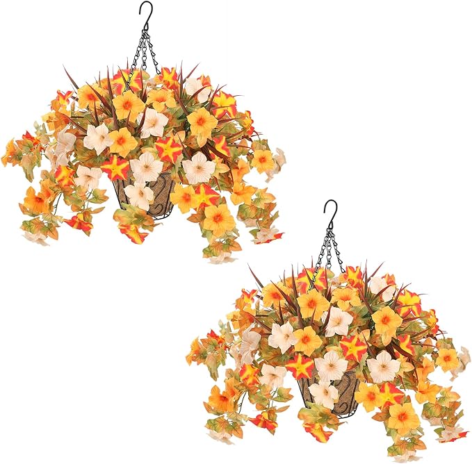 2 Pack Artificial Fall Flowers by UNLEMONI