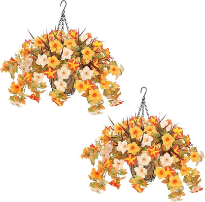 2 Pack Artificial Fall Flowers by UNLEMONI