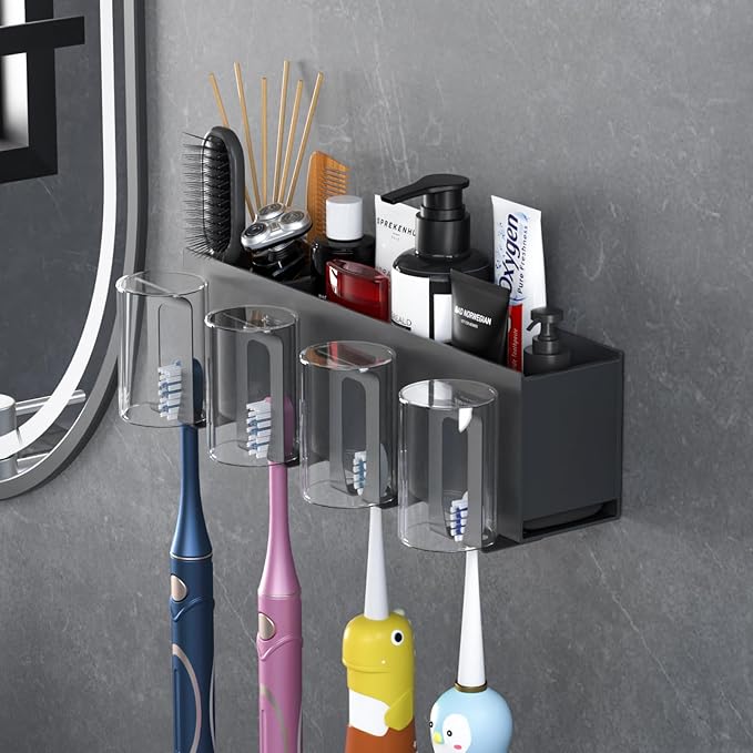 Toothbrush Holders for bathrooms, Toothbrush Holders Wall Mounted, by Unknown