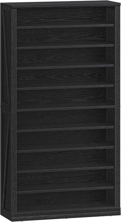 Hzuaneri Shoe Storage Cabinet, 10 Tiers Farmhouse Tall Shoe Cubby Organizer | - Image 9