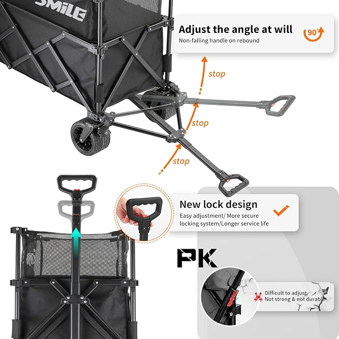 EchoSmile Collapsible Folding Wagon Cart - Image 6