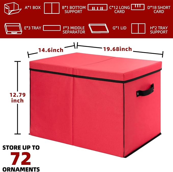 inin Christmas Ornament Storage Box - Image 2