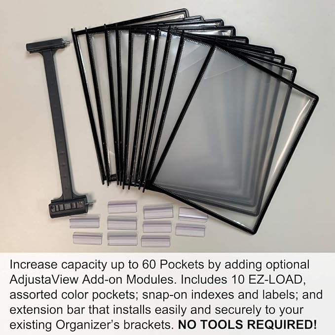 Ultimate Office AdjustaView 20-Pocket Desk Reference Organizer - Image 6