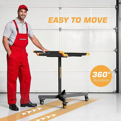 Mobile Work Table, Adjustable Height Workbench - Image 7
