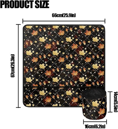 Gomyblomy Maple Leaf Durable Sewing Machine Mat, Thanksgiving Theme Fall Sewing - Image 6