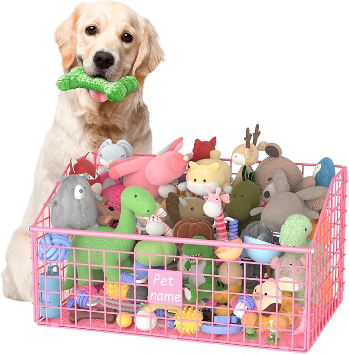 Kaiferty Indestructible Dog Toy basket, Large Toy Bin by Kaiferty