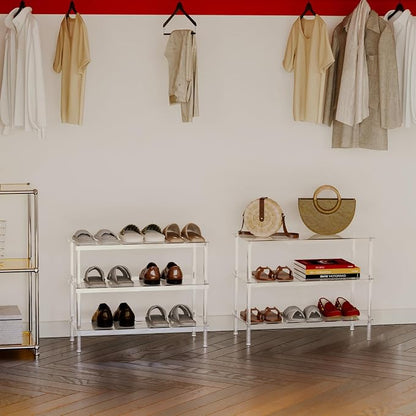 Aquiver 3-Tier Acrylic Shoe Rack - Image 6