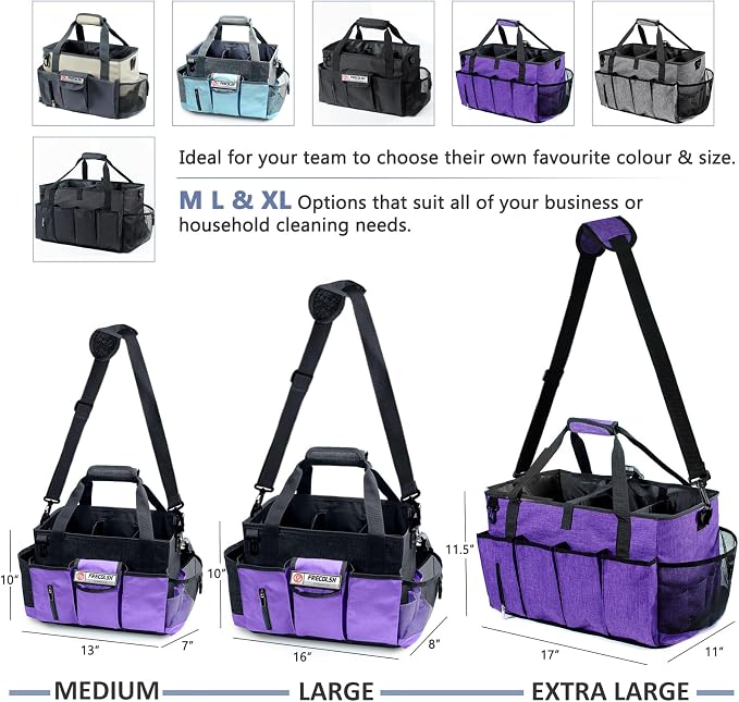 Large Cleaning Caddy for Cleaning Suppliers Organizer, Wearable Cleaing Bag - Image 7