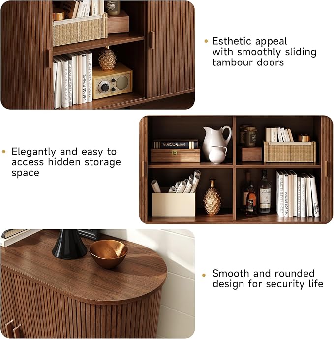 55" Sideboard Buffet Cabinet - Image 4