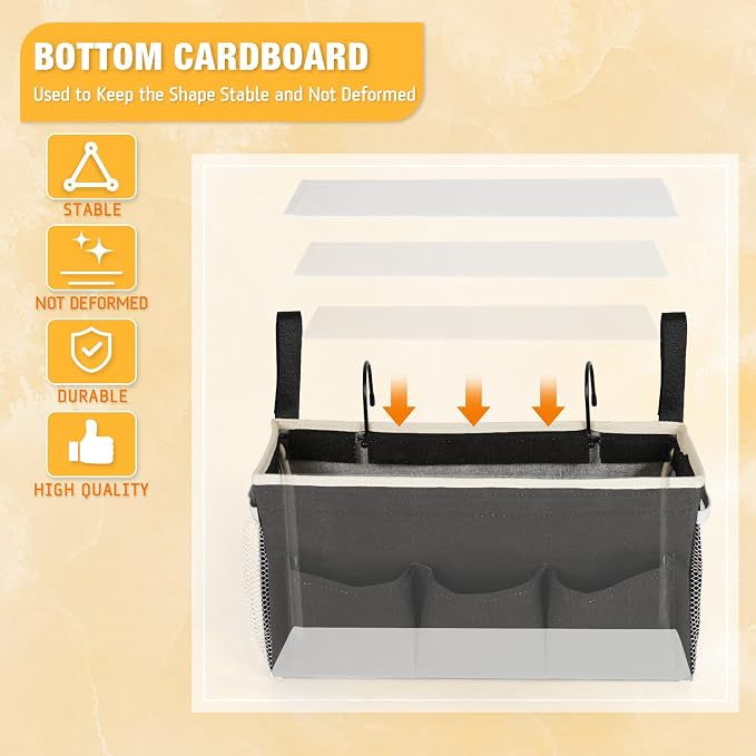 Bedside Caddy Bedside Organizer Bedside Storage Caddy - Image 6