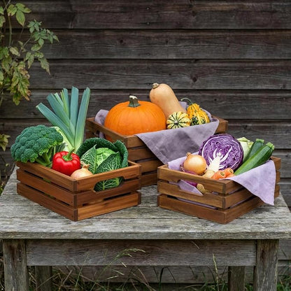 VICTORY RELAX Nesting Wood Storage Crates - Image 6