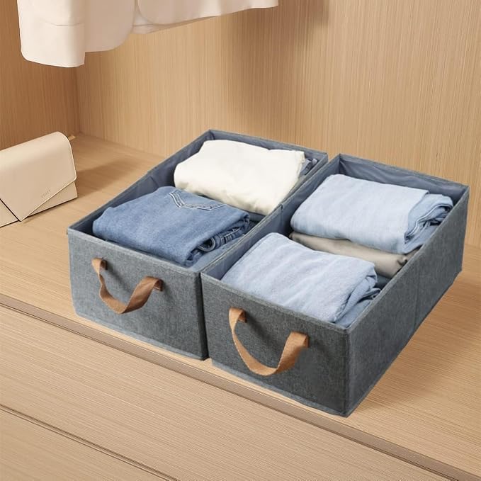 Fordonral Pack of 3 Large Capacity Storage Bins Closet Organizer System - Image 3