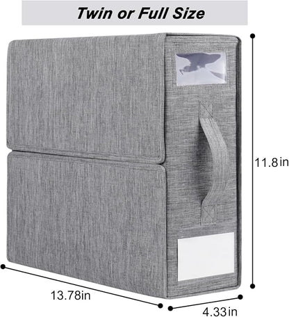Cosybreeze Bed Sheet Organizer 2 Pack Foldable Linen Closet Organizers and - Image 6
