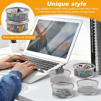 Paper Clip Holder With 50pcs Paper-Clips, Paperclip Holders, Mesh - Image 5