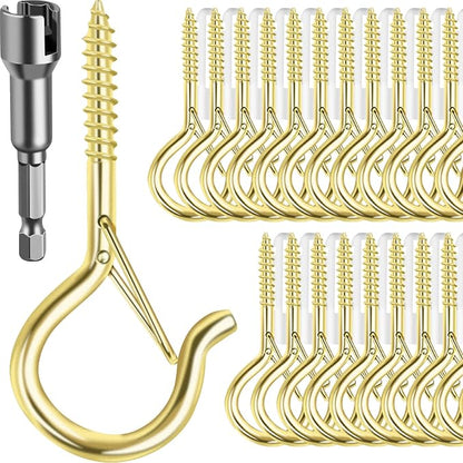 36 PCS Q-Hanger Hooks, Screw Hooks by FSAH