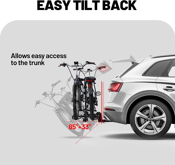 Young Bike Rack Hitch for Car - 200LB 2-Bike Rack Hitch Mount Platform Style - Image 5