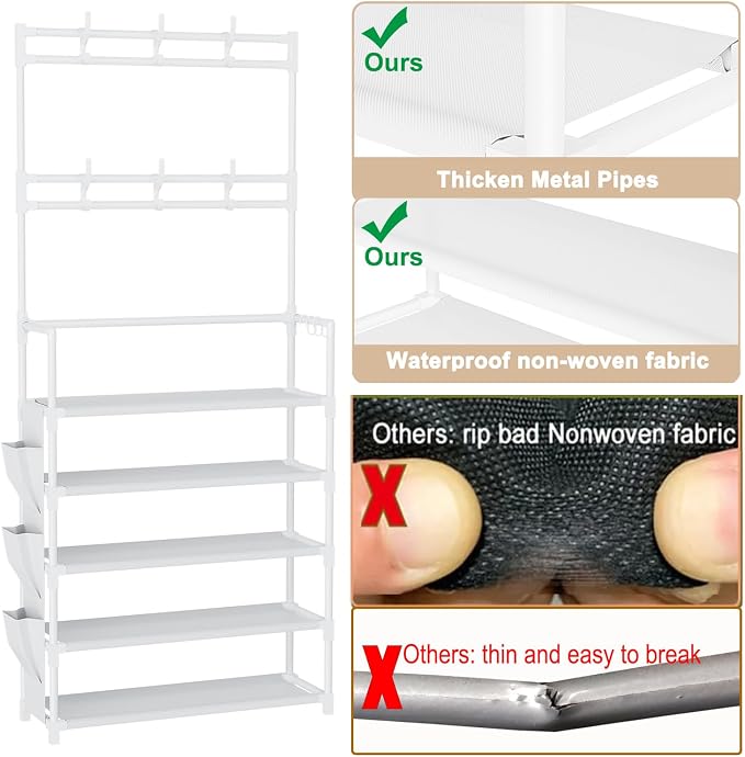 Shoe Rack 5 Tier Shoe Organizer Storage 15-20 Pairs - Image 5