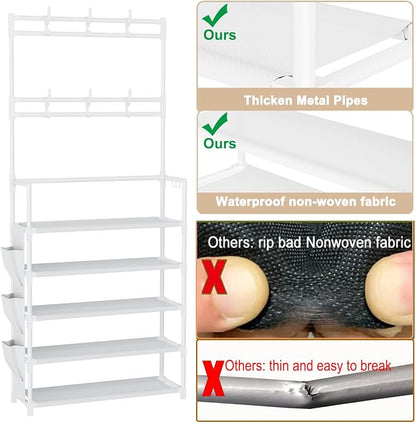 Shoe Rack 5 Tier Shoe Organizer Storage 15-20 Pairs - Image 5